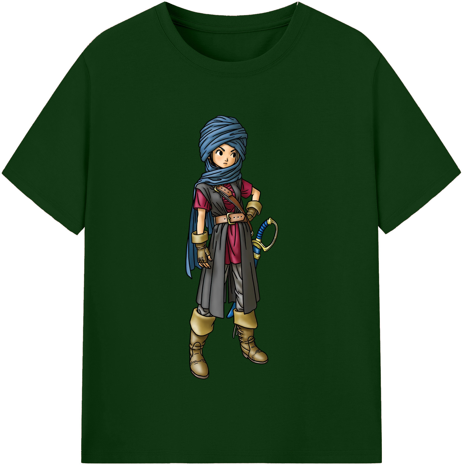 （画像用） ドラゴンクエスト Doragon Kuesuto Dragon Quest 綿100％半袖Tシャツ（フロントプリント）
